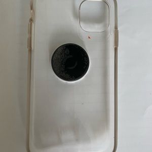Clear Hard Case w/ Marble Pop Grip iPhone 11